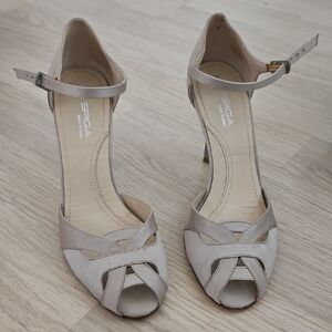 Via Spiga Taupe Strappy Heels